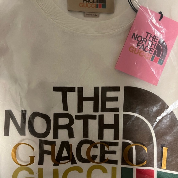 GUCCI X NORTH FACE WHITE TSHIRT SIZE XS - Picture 6 of 9